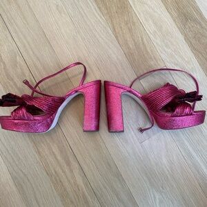 RARE Loeffler Randall Women's Pink Natalia Platform Heels